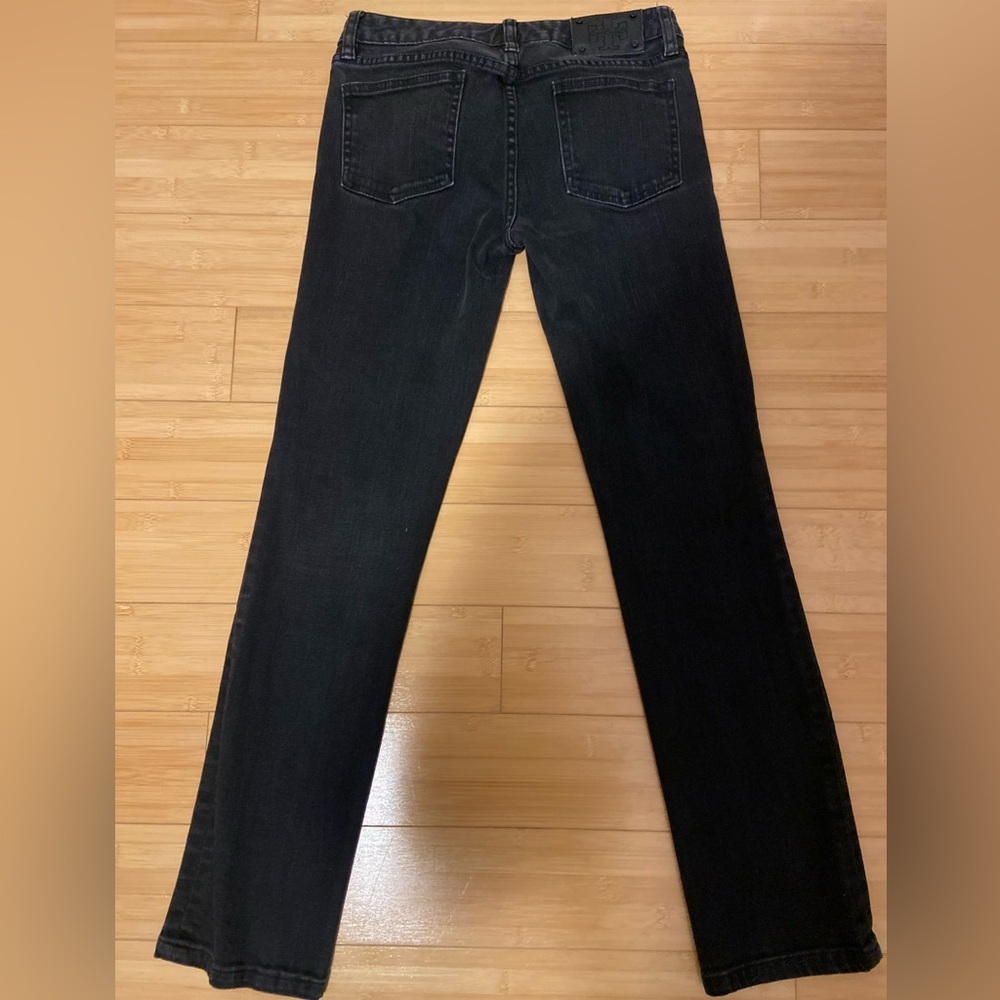 Tory Burch Black Straight Leg Jeans Size 25 - Picture 7 of 10